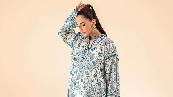 Silk Digital printed Unstitched 03pc suit